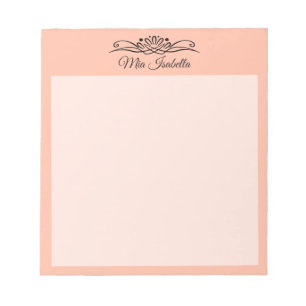 Bloc-notes classique Tendance couleur douce