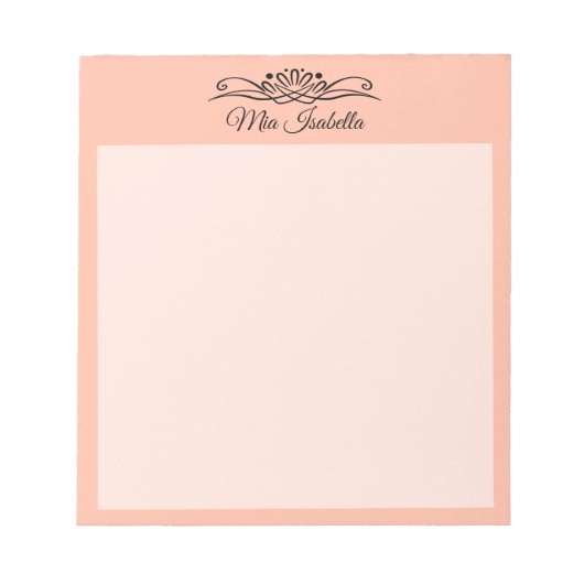 Bloc-notes classique Tendance couleur douce (Devant)