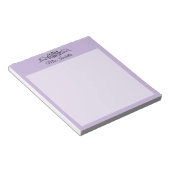 Bloc-notes classique violet doux couleur tendance (Incliné)