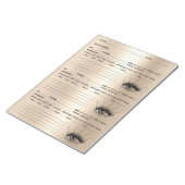 Bloc-notes client, Extension de la mémoire client (Incliné)