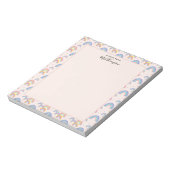Bloc-notes Coeur arc-en-ciel rose pâle mignon Boho (Tourné)