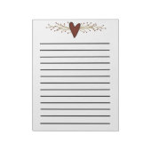 Bloc-notes Coeur Et Baies Pip (Tourné)