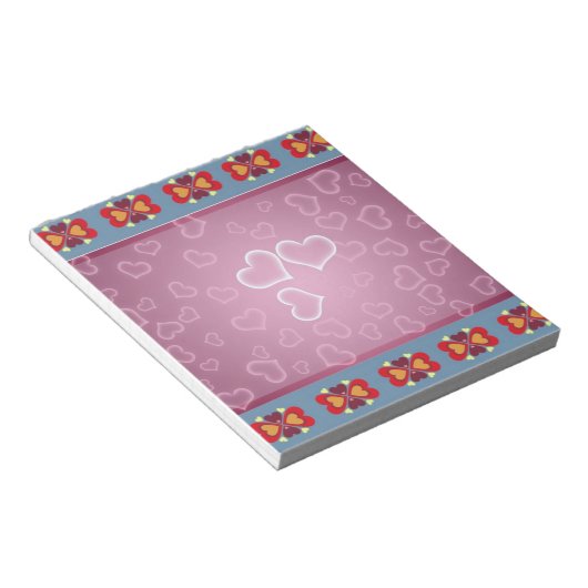 Bloc-notes Coeurs (Incliné)
