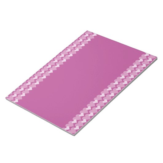 Bloc-notes Coeurs roses (Incliné)