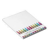 Bloc-notes coloré Crayon pour la reconnaissance de (Incliné)