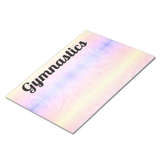 Bloc-notes coloré GYMNASTICS (Incliné)