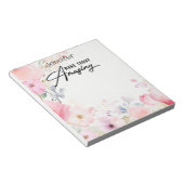 Bloc-notes coloré inspirant Fleur (Incliné)