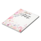 Bloc-notes coloré inspirant Fleur (Tourné)