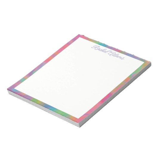 Bloc-notes coloré personnalisable (Tourné)