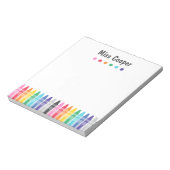 Bloc-notes coloré pour remercier les enseignants (Tourné)