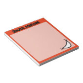 Bloc-notes coloré vibrant avec grand sourire (Incliné)