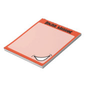 Bloc-notes coloré vibrant avec grand sourire (Tourné)
