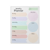 Bloc-notes colossal Weekly Planner Circles (Tourné)
