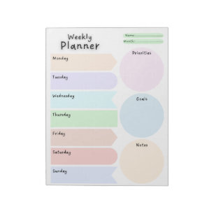 Bloc-notes colossal Weekly Planner Circles