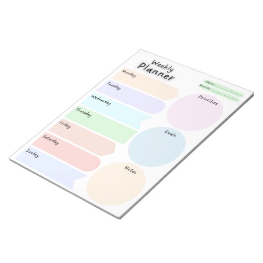 Bloc-notes colossal Weekly Planner Circles (Incliné)