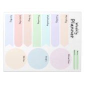 Bloc-notes colossal Weekly Planner Circles (Devant)