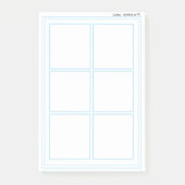 Bloc - notes comique de post-it de modèle d'art (Devant)