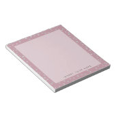 Bloc-notes Confetti en cristal rose vierge 5,5 po  (Incliné)
