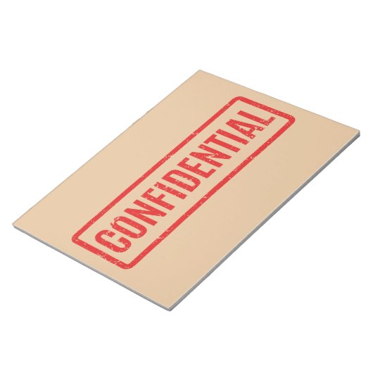 Bloc-notes confidentiel bloqué (Incliné)