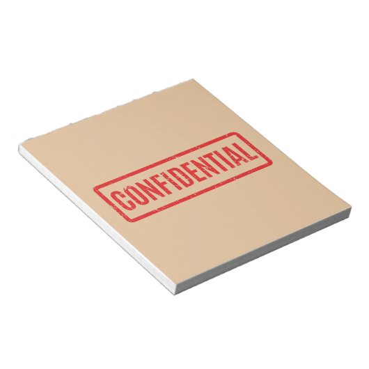 Bloc-notes confidentiel bloqué (Incliné)