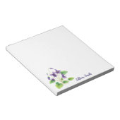 Bloc-notes couleur Aquarelle violette sauvage (Incliné)