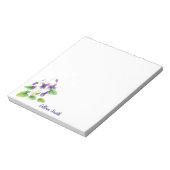 Bloc-notes couleur Aquarelle violette sauvage (Tourné)