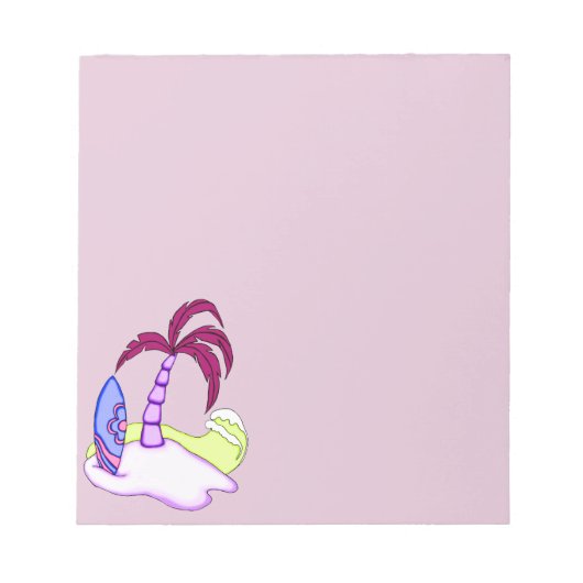 Bloc-notes couleur de Surfboard Island 3 (Devant)