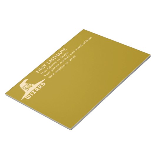 Bloc-notes couleur personnalisé de l'Assistant Sci (Incliné)