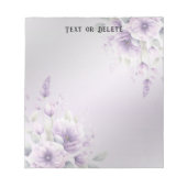 Bloc-notes couleur pourpre (Devant)