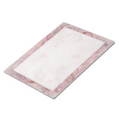 Bloc-notes couleur rouge flou changeable (Incliné)