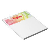 Bloc-notes couleur rouge jaune (Incliné)