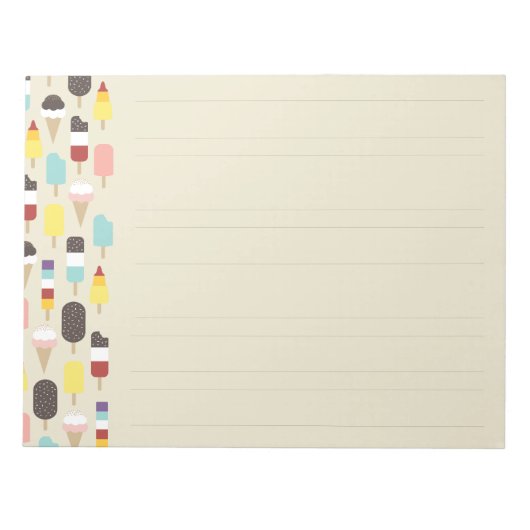 Bloc-notes Crème glacée & Traitements congelés (Li (Devant)