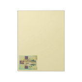 Bloc-notes croisé à fleurs violettes (Tourné)