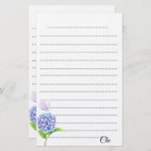 Bloc-notes customisé pour l'écriture de papeterie (Devant / Derrière)