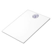 Bloc-notes Cute Zebra Standing Name Return Address (Incliné)