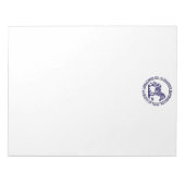 Bloc-notes Cute Zebra Standing Name Return Address (Devant)