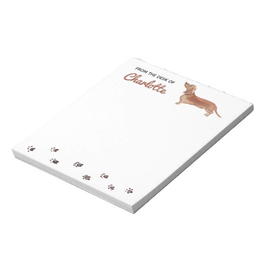 Bloc-notes Dachshund Chien (Tourné)