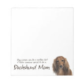 Bloc-notes Dachshund Mom (Devant)
