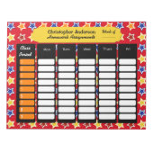 Bloc-notes d'affectation des tâches ménagères aux  (Devant)