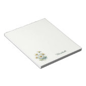 Bloc-notes Daisy nom personnalisé (Incliné)