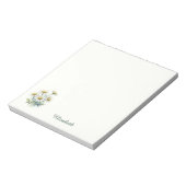 Bloc-notes Daisy nom personnalisé (Tourné)