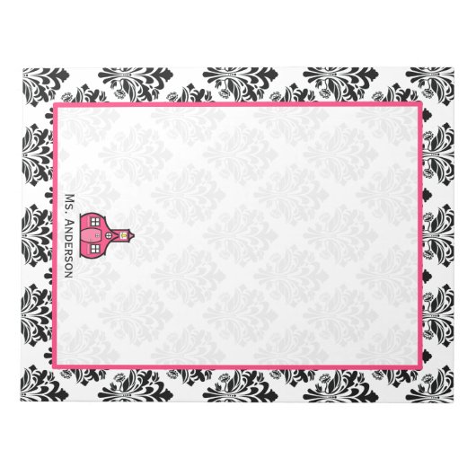 Bloc-notes Damask Teacher (Devant)