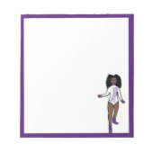 Bloc-notes danseur blanc / tigre pourpre A (Devant)