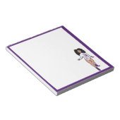 Bloc-notes danseur blanc / tigre pourpre B (Incliné)