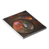 Bloc-notes d'art Abstrait de connexion fluide (Incliné)