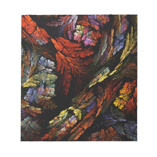 Bloc-notes d'art abstrait d'harmonie des couleurs (Devant)
