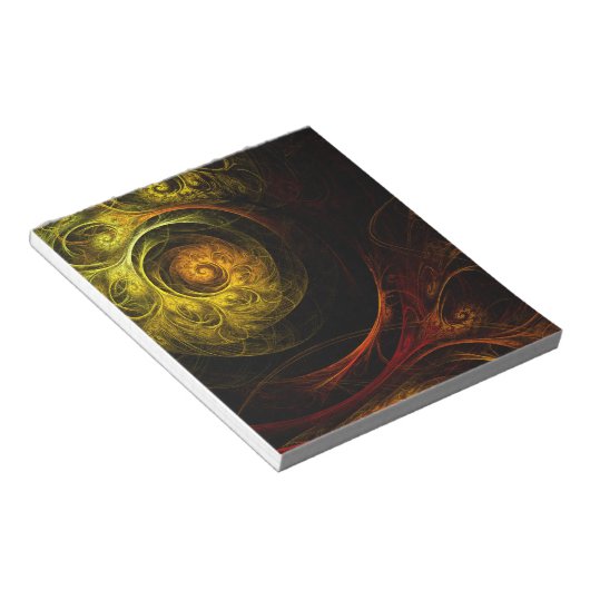 Bloc-notes d'art Abstrait floral Sunrise (Incliné)