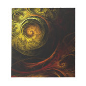 Bloc-notes d'art Abstrait floral Sunrise (Devant)