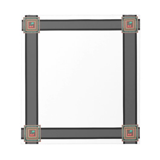 Bloc-notes d'art unique - Cerises - Erin Brie Art (Devant)