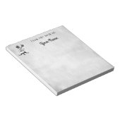 Bloc-notes d'art Vintage Chat Cool personnalisé (Incliné)